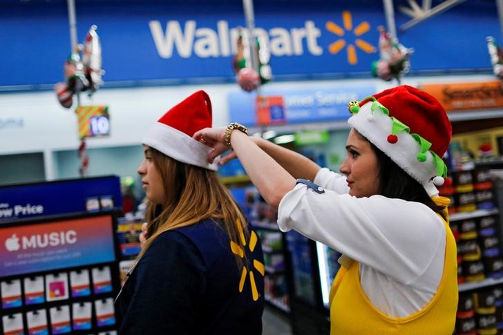 Walmart shares gain on first stock split in 25 years