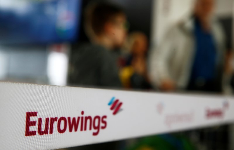 &copy; Reuters.  Lufthansa staakt uitbreiding Eurowings