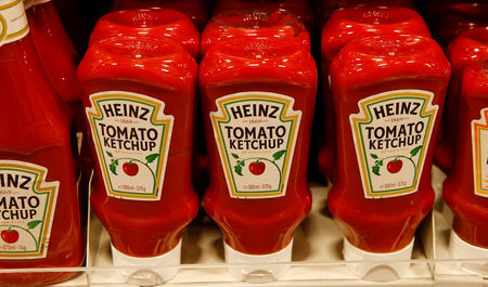 Kraft Heinz shares edge up in a declining market