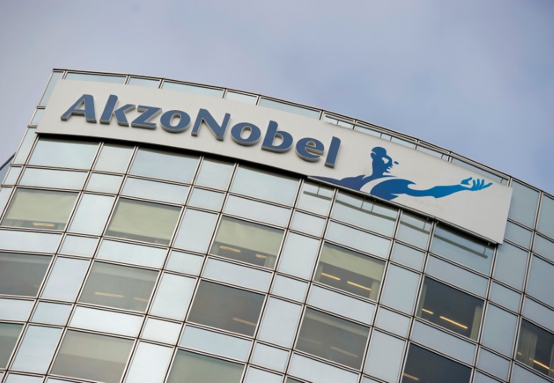 &copy; Reuters.  UPDATE 4-Akzo Nobel reshapes business with 10 billion euro sale
