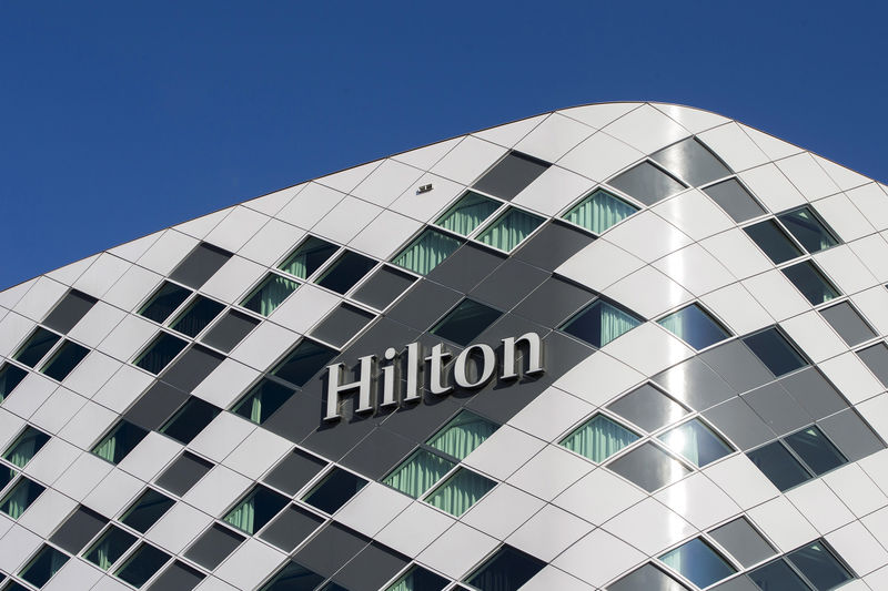 &copy; Reuters.  Hilton profit beats on higher room rates