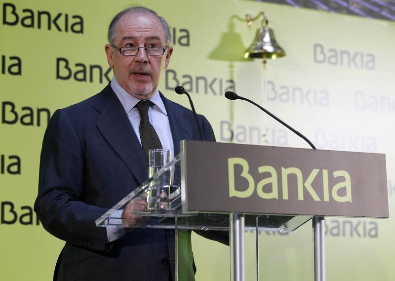 © Reuters. Rato se sentará en el banquillo en juicio por la salida a bolsa de Bankia