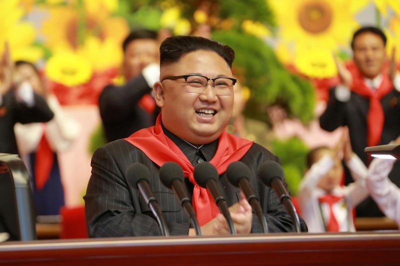 &copy; Reuters.  North Korea's Kim Jong Un fetes nuclear scientists, holds celebration bash