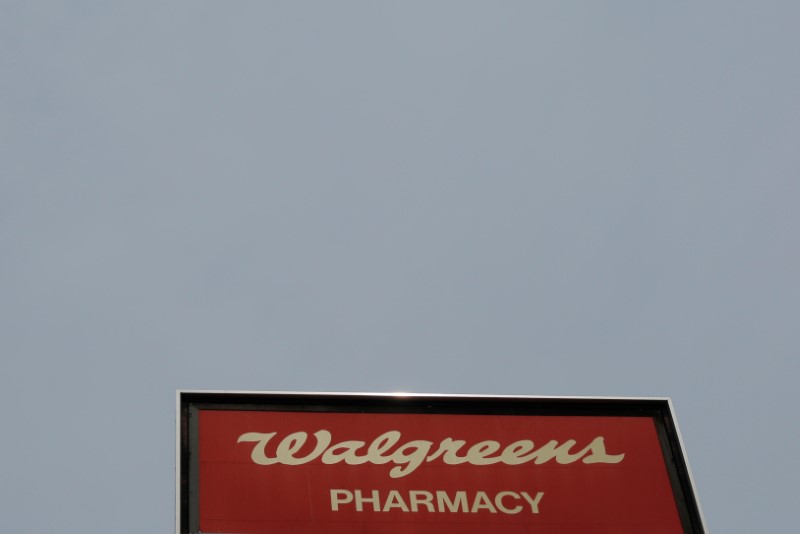 &copy; Reuters.  Walgreens Boots Falls 12.11%