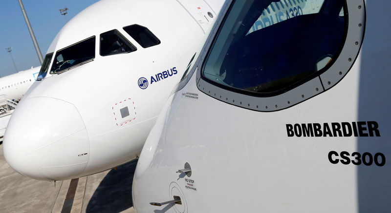 &copy; Reuters.  Airbus eyes Canadian military deal, further cooperation with Bombardier   