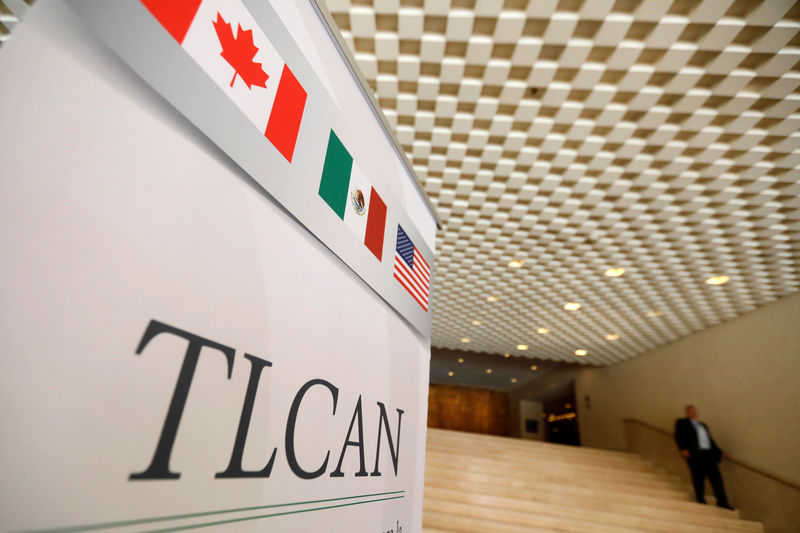 &copy; Reuters.  EEUU presiona por acuerdo sobre TLCAN antes de plazo límite del jueves
