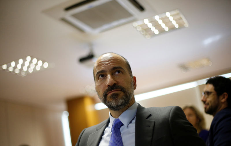 &copy; Reuters.  Uber CEO says he was wrong to call Khashoggi killing a &#39;mistake&#39;