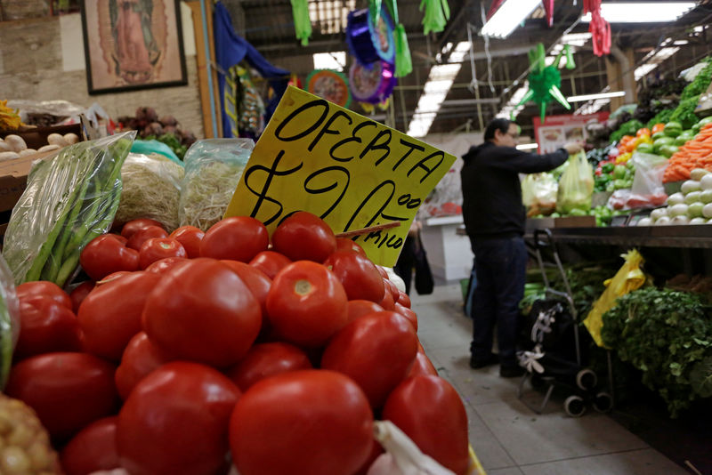 &copy; Reuters.  Mexico inflation fractionally above forecast in early January