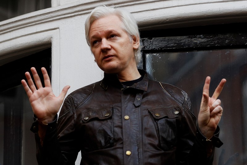 &copy; Reuters.  Procuradores dos EUA obtêm indiciamento contra Assange, revela documento de tribunal