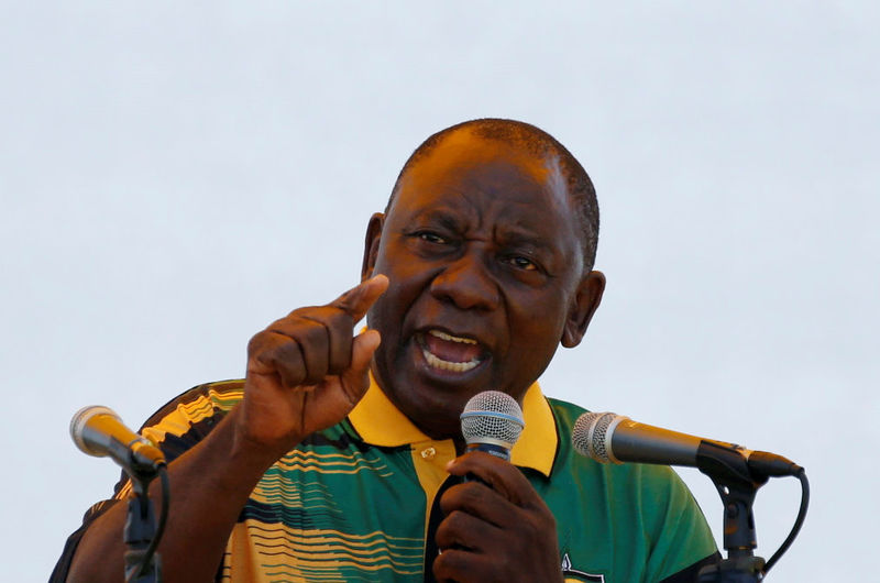 &copy; Reuters.   Cyril Ramaphosa Güney Afrika'nın yeni Cumhurbaşkanı seçildi