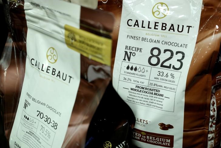 &copy; Reuters.  Receita da Barry Callebaut sobe 2,1% nos primeiros 9 meses do ano fiscal
