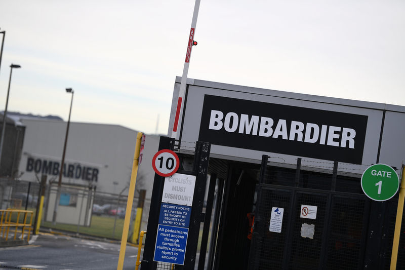 &copy; Reuters.  Bombardier third-quarter EBIT more than doubles