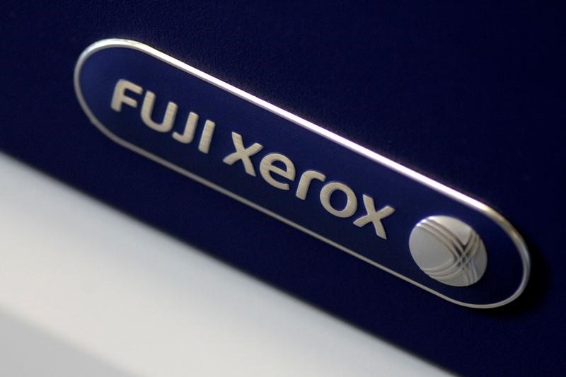 © Reuters. FILE PHOTO: Illustration photo of the Fuji Xerox logo