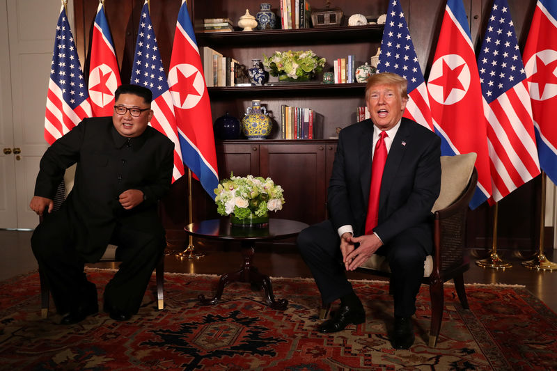 &copy; Reuters.  ترامب: نمضي على نحو جيد مع كوريا الشمالية