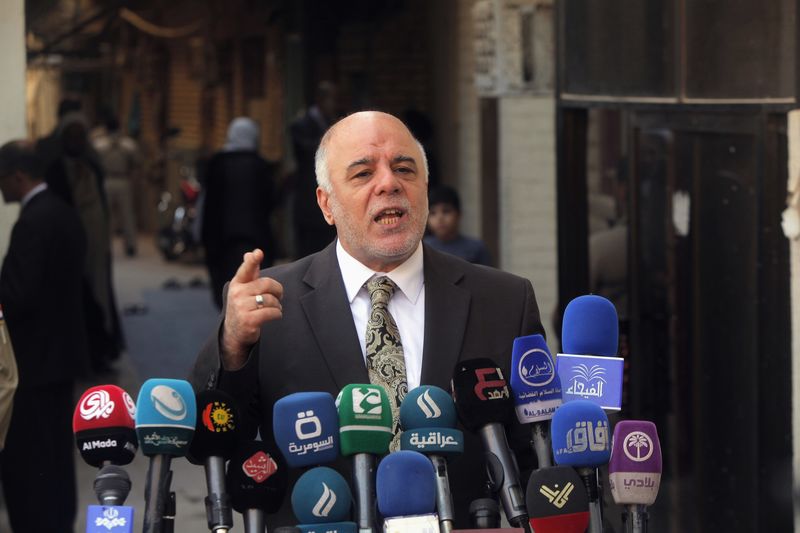 &copy; Reuters.  Iraqi PM Abadi heads to Saudi Arabia at start of MidEast tour