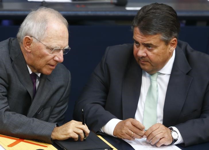 &copy; Reuters.  Gabriel - Schäuble ist nicht Schatzkanzler