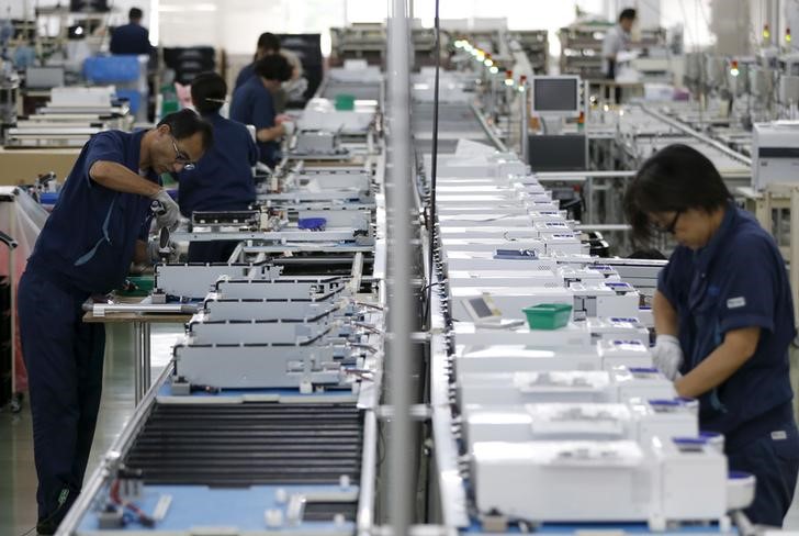 Japan industrial production slumps further in Oct, outlook improves