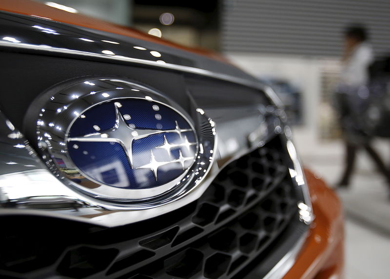 &copy; Reuters.  Subaru планирует увеличить поставки автомобилей  в США в 2018 году на 5%