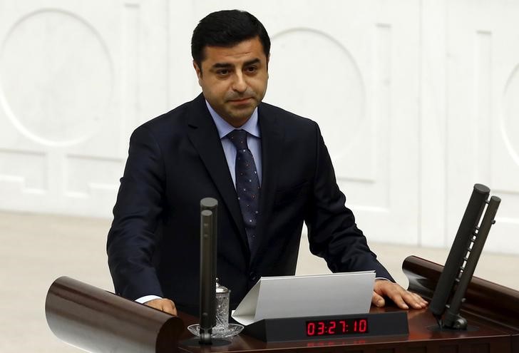 &copy; Reuters.  HDP Eşbaşkanı Demirtaş TBMM Genel Kurulu'nda milletvekili yeminini etti