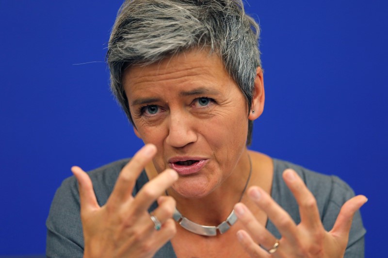 &copy; Reuters.  Apple Takes on EU’s Vestager in Record $14 Billion Tax Fight
