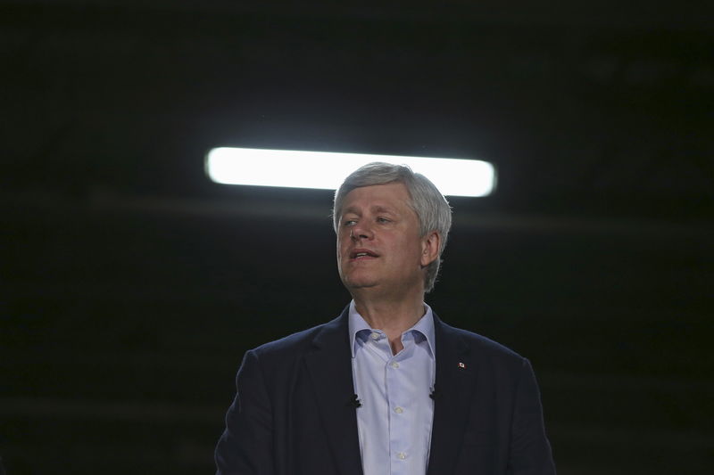 &copy; Reuters.  Canada PM faces "Anyone But Harper" strategic voting in election  