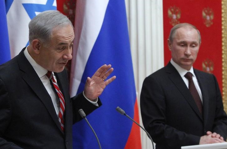 &copy; Reuters.  Netanyahu diz a Putin para remover forças iranianas da Síria e que Israel não ameaçará Assad