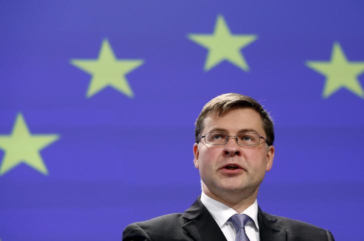 &copy; Reuters.  EU Sees Higher Probability of No-Deal Brexit, Dombrovskis Says