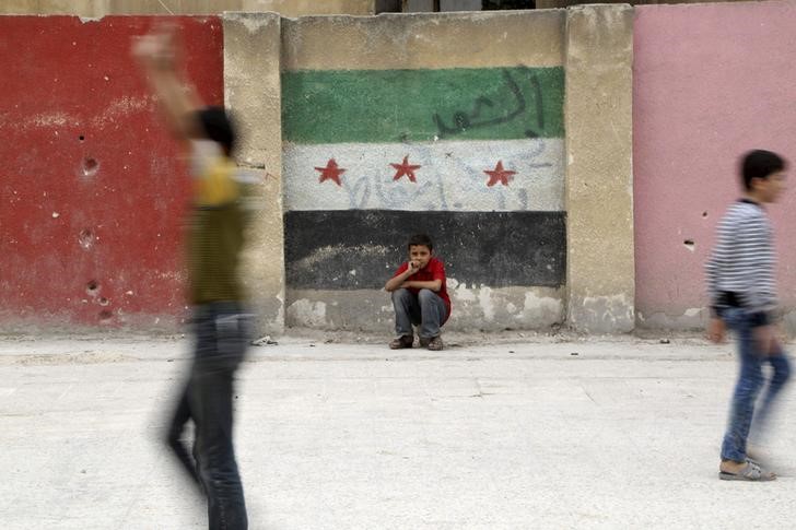 &copy; Reuters.  Россия, Франция, Германия и Турция заявили о необходимости прекращения огня в Сирии