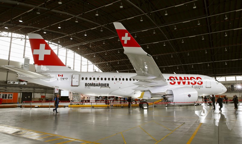 &copy; Reuters.  BRIEF-Bombardier launches Ka-band high-speed internet on Challenger 650 Aircraft