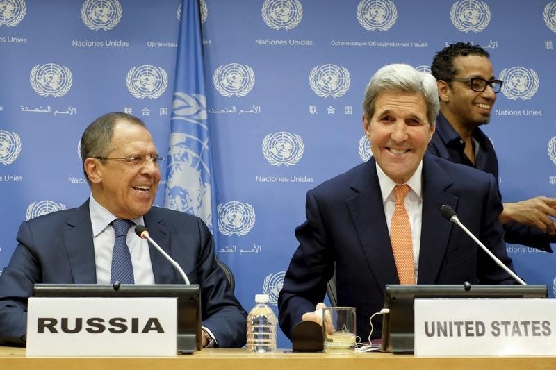 &copy; Reuters.  Kerry ve Lavrov Suriye'yi görüşmek için bugün ve yarın biraraya gelecek