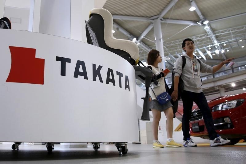 &copy; Reuters.  Takata vuelve a cosechar pérdidas debido a la rellamada masiva de sus airbags