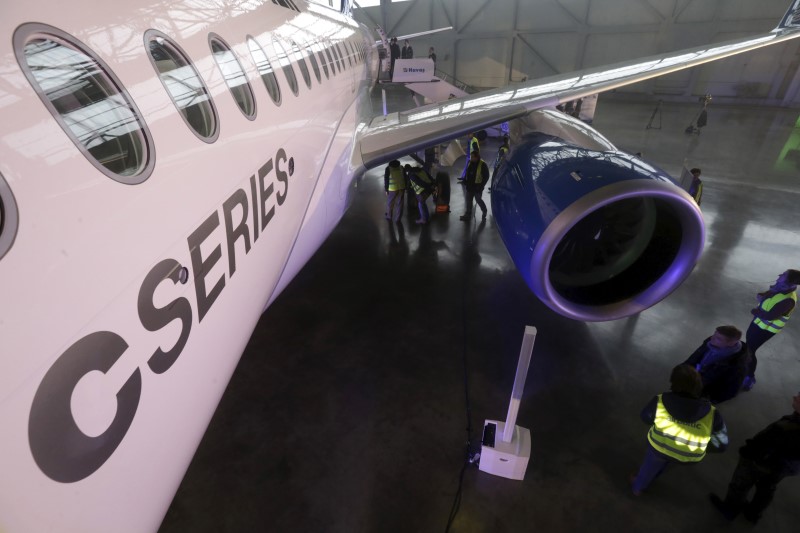 &copy; Reuters.  Bombardier entrega cinco aviões CSeries no 1º trimestre, dizem fontes