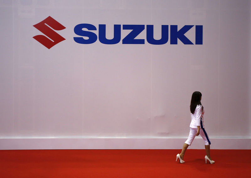 &copy; Reuters.  Suzuki in picchiata: -9% dopo le possibili irregolarità nei test di scarico