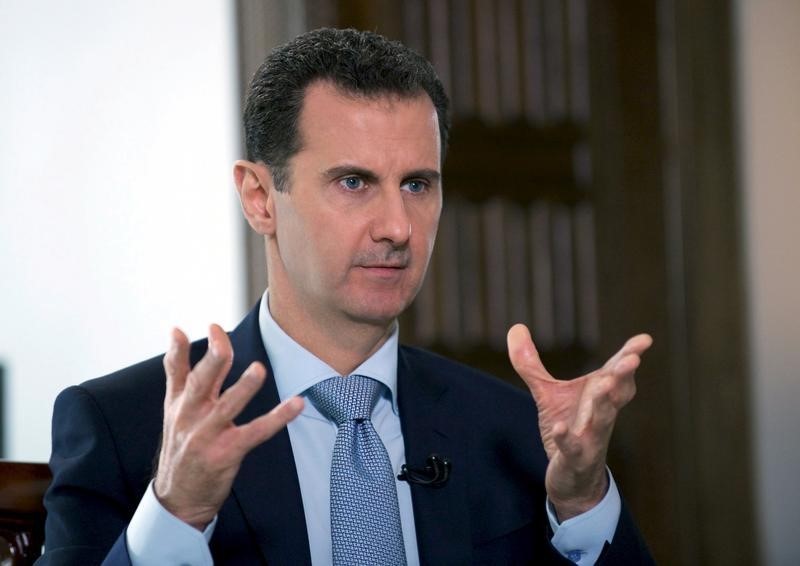 &copy; Reuters.  Assad diz ainda não ter visto ações de Trump contra Estado Islâmico e chama EUA de invasores