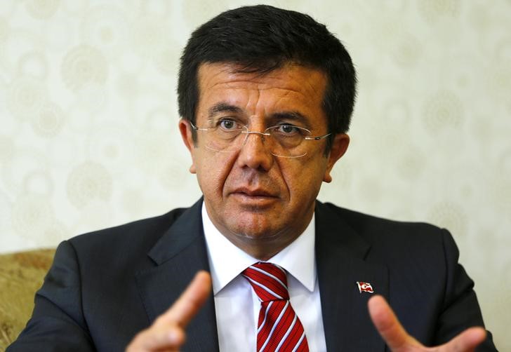 &copy; Reuters.  Türk bankalarına yönelik ABD'de bir soruşturma yok; Halkbank yaptırımları delmedi-Zeybekci 