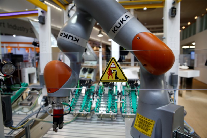&copy; Reuters.  Roboterhersteller Kuka zu fast 86 Prozent in chinesischer Hand