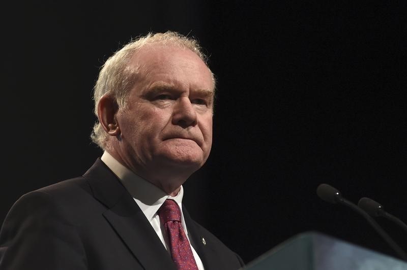 &copy; Reuters.  Northern Ireland's Sinn Fein to name successor to McGuinness on Monday