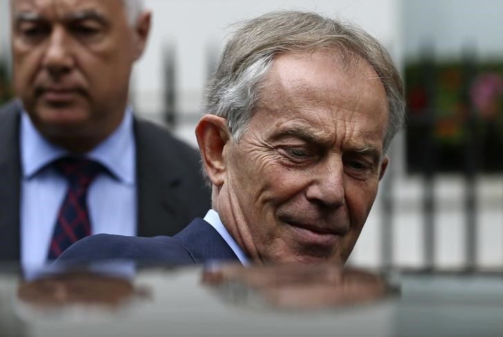 &copy; Reuters.  Blair sugiere volver a primera línea política para evitar un brexit duro