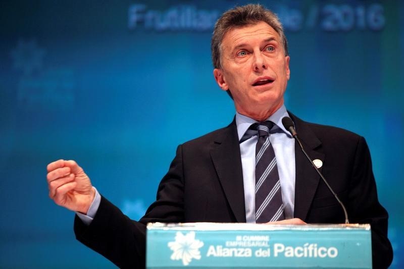 &copy; Reuters.  Argentina's Macri flags free trade deal talks with United States, China