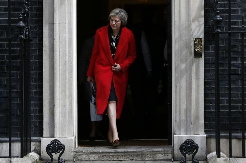 &copy; Reuters.  British PM Theresa May calls snap election on June 8