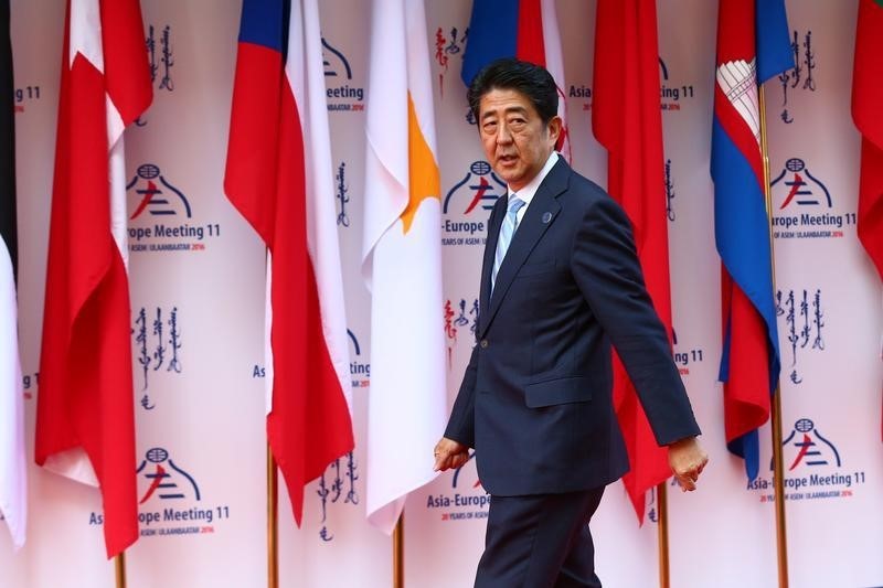 &copy; Reuters.  اليابان والاتحاد الأوروبي يوقعان اتفاق تجارة حرة وسط مخاوف بشأن سياسات ترامب