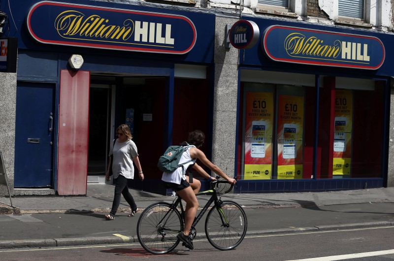 &copy; Reuters.  UPDATE 1-Britain's William Hill reports profit at bottom of guidance range