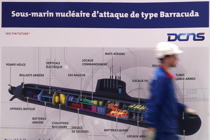 &copy; Reuters.  Australian PM to inaugurate French work in lucrative DCNS submarines deal