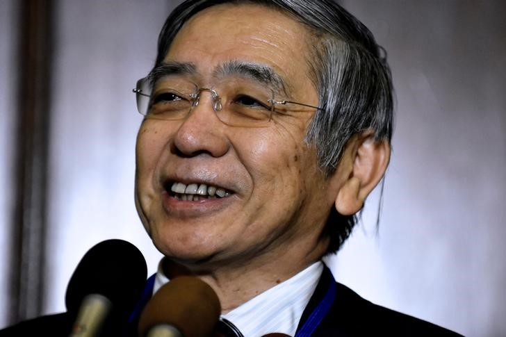 &copy; Reuters.  BOJ Kuroda laughs off face-watchers trying to predict policy changes