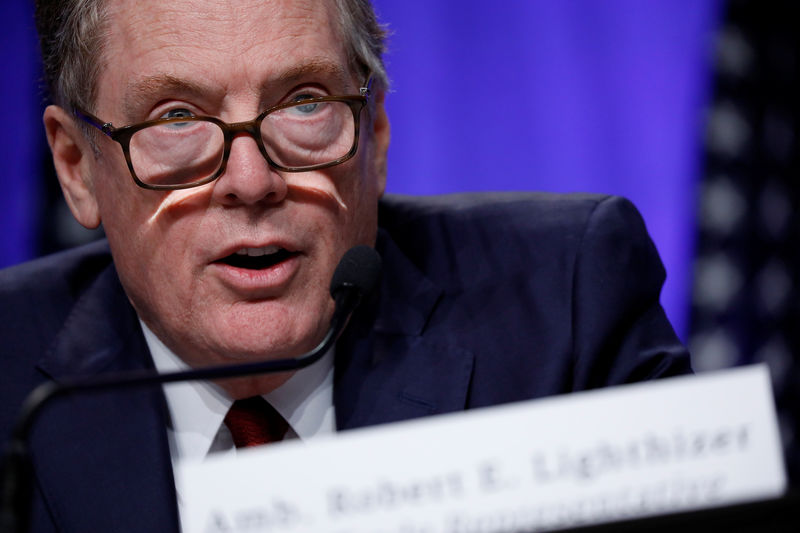 &copy; Reuters.  USTR Lighthizer says WTO losing focus, must rethink development