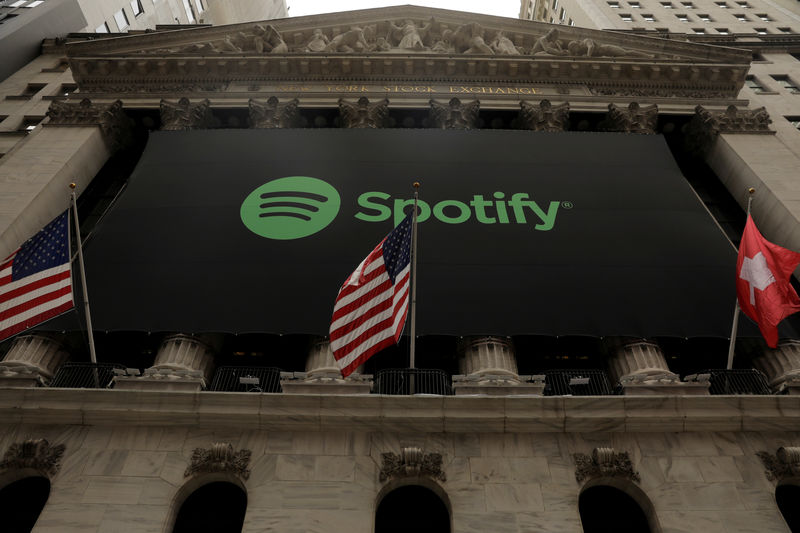 &copy; Reuters.  Music Giant Spotify's Q1 Surprise: Investors Cheer Premium Subscriber Growth And Profit Bump