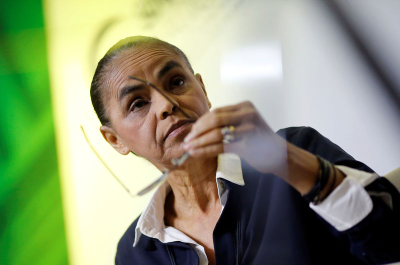&copy; Reuters.  Marina Silva declara apoio crítico a Haddad