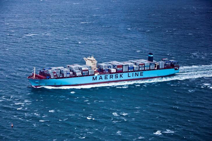 &copy; Reuters.  Prognose containerreus Maersk stelt teleur