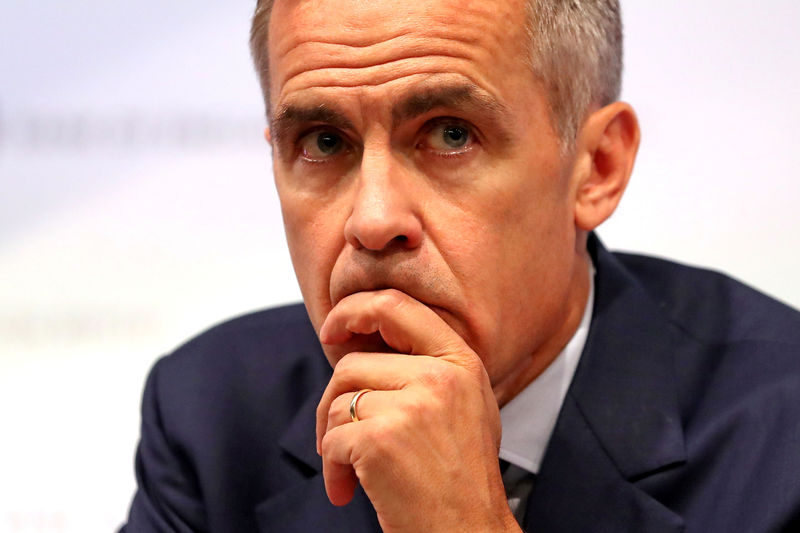 &copy; Reuters.  Carney Says Risks to BOE Forecasts Are Skewed to the Downside