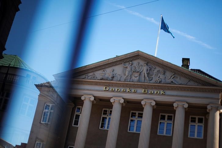 © Reuters. FILE PHOTO: General view of the Danske Bank building in Copenhagen